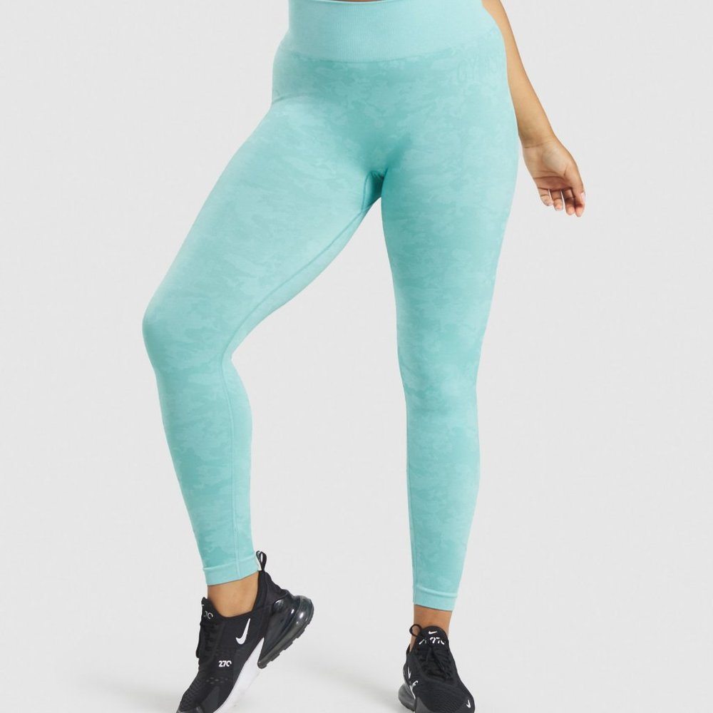 Gymshark blue camo leggings